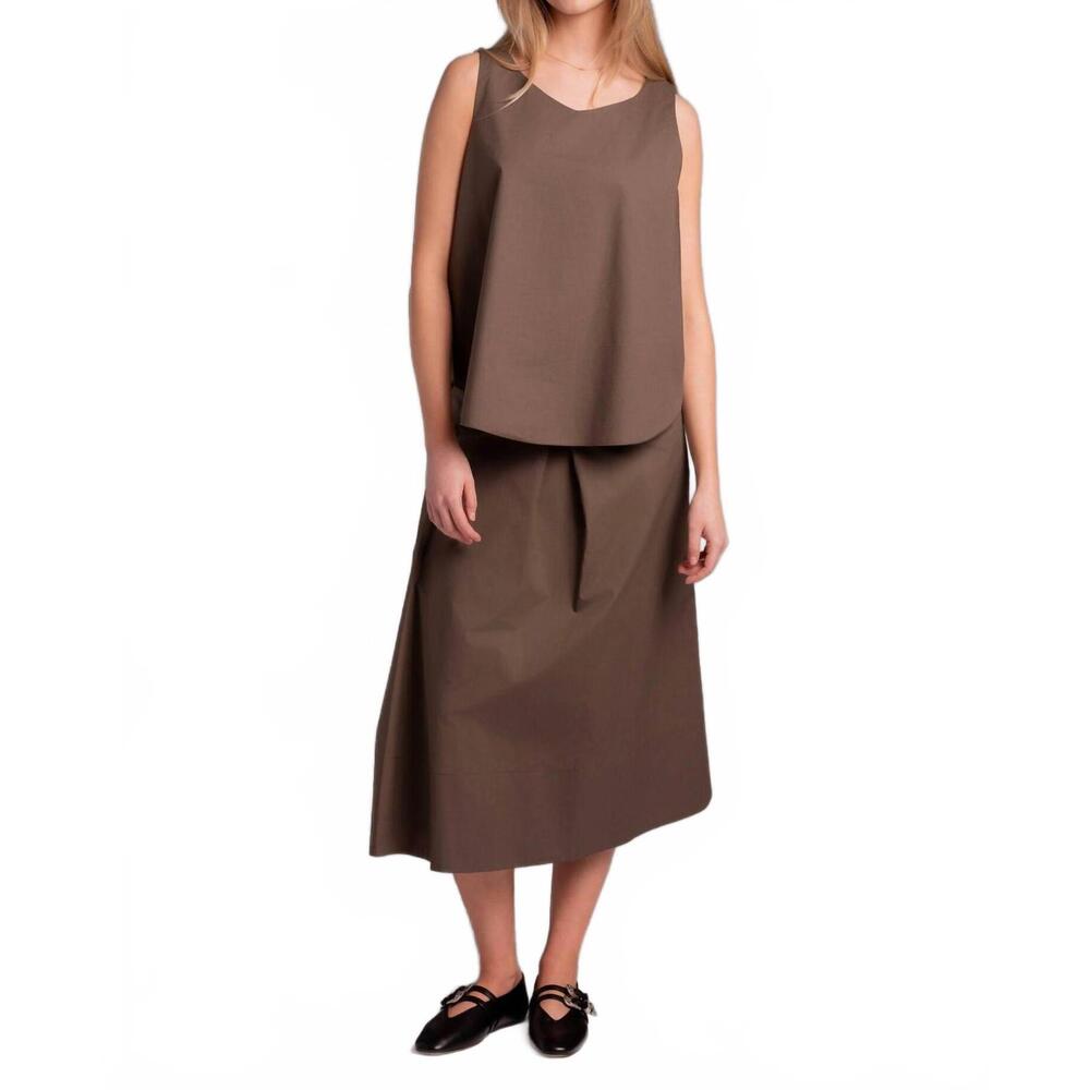 NEW SUSANNE BOMMER cotton tank top in pale olive